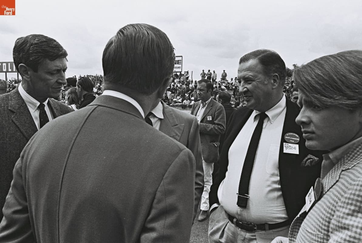 Henry Ford II at the 24 Heures du Mans (24 Hours of Le Mans) Race, June 1966