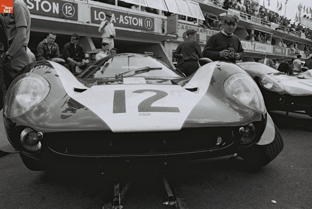 Lola T70 Mark 3 GT Driven by Chris Irwin and Peter de Klerk Before the 24 Heures du Mans (24 Hours of Le Mans) Race, June 1967