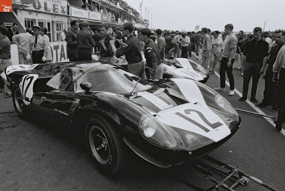 Lola T70 Mark 3 GT Driven by Chris Irwin and Peter de Klerk Before the 24 Heures du Mans (24 Hours of Le Mans) Race, June 1967