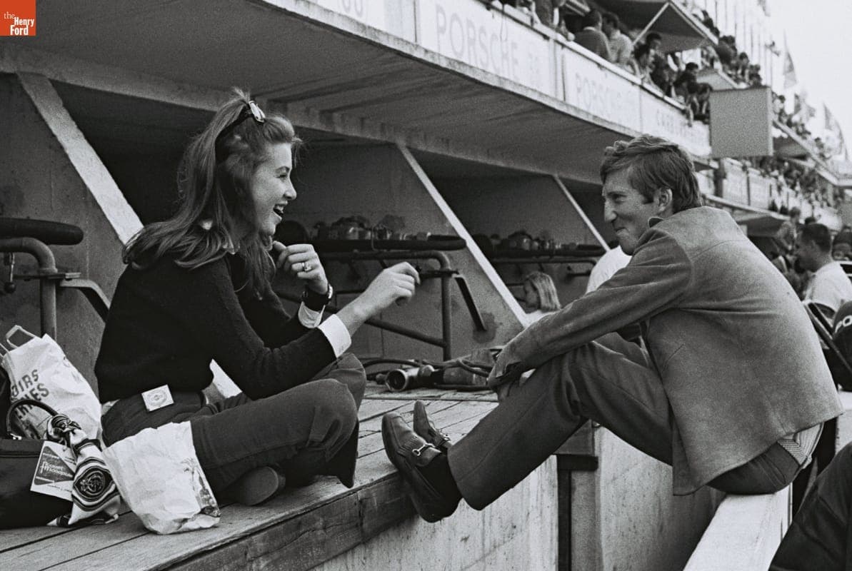 Jochen Rindt and Nina Rindt Before the 24 Heures du Mans (24 Hours of Le Mans) Race, June 1967