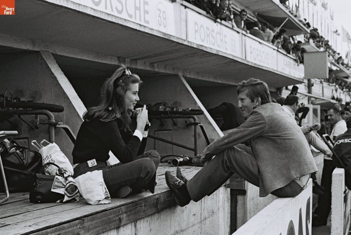 Jochen Rindt and Nina Rindt Before the 24 Heures du Mans (24 Hours of Le Mans) Race, June 1967