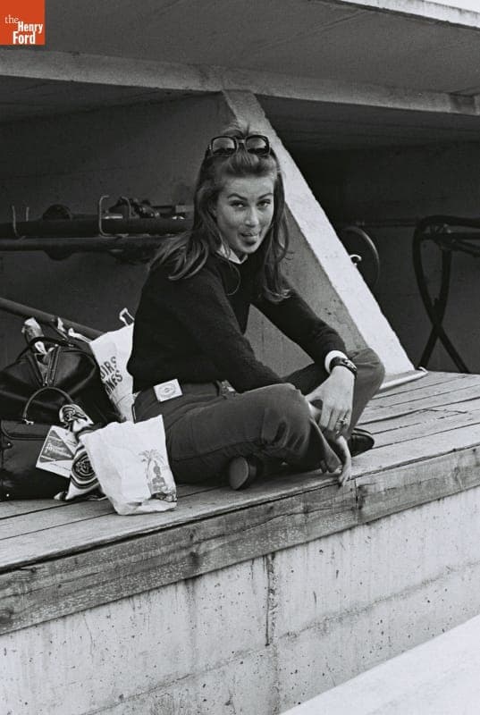 Nina Rindt, Wife of Driver Jochen Rindt, Before the 24 Heures du Mans (24 Hours of Le Mans) Race, June 1967