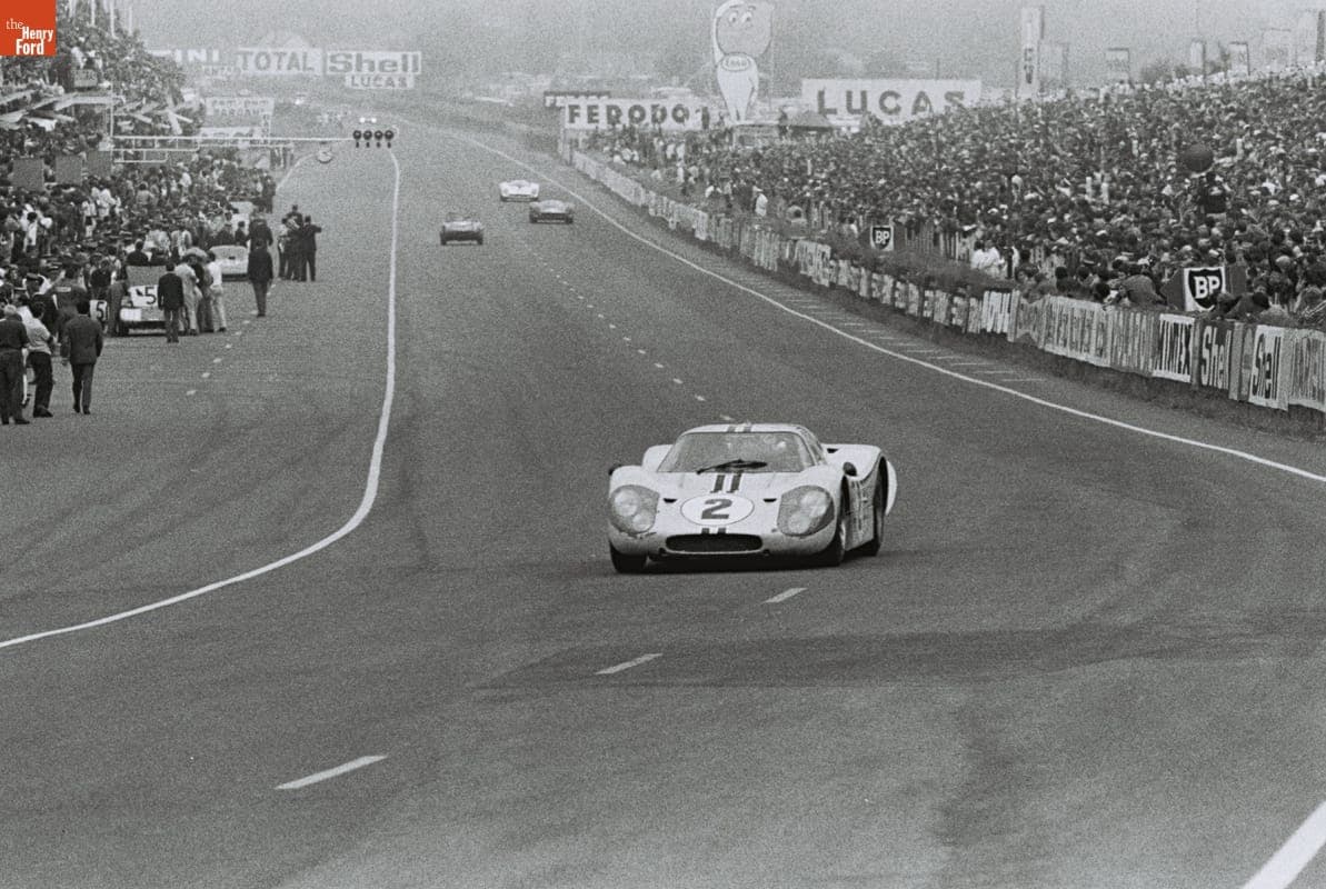 Ford Mark IV Driven by Bruce McLaren and Mark Donohue in the 24 Heures du Mans (24 Hours of Le Mans) Race, June 1967