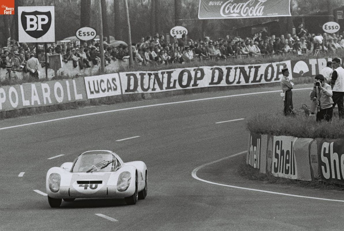 Porsche 907 LH Driven by Jochen Rindt and Gerhard Mitter in the 24 Heures du Mans (24 Hours of Le Mans) Race, June 1967