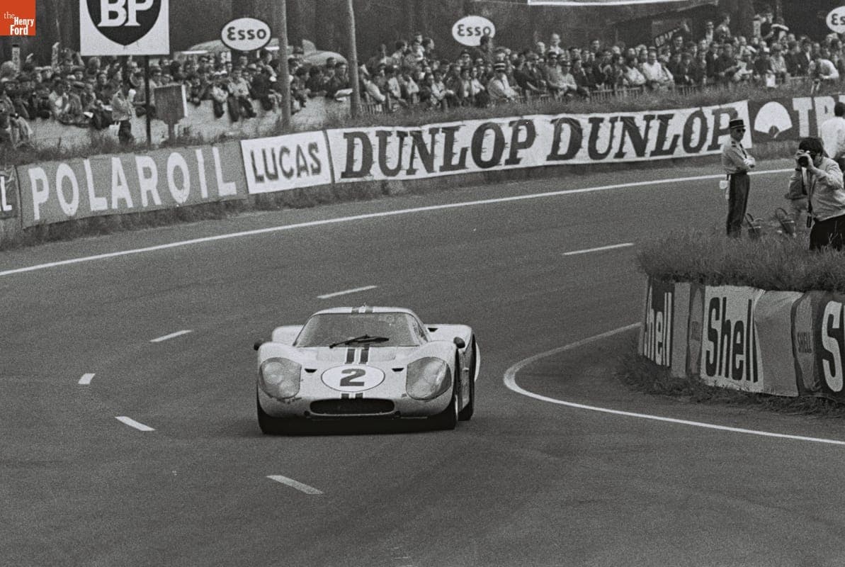 Ford Mark IV Driven by Bruce McLaren and Mark Donohue in the 24 Heures du Mans (24 Hours of Le Mans) Race, June 1967