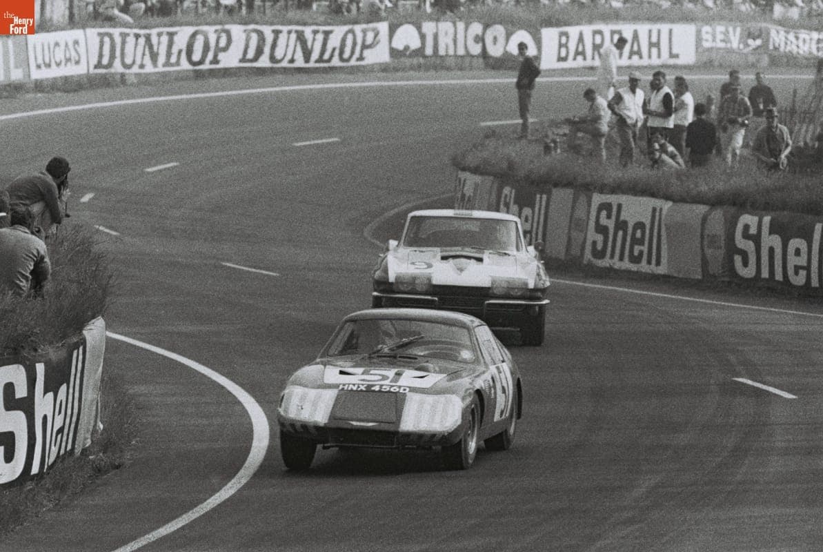Austin-Healey and Chevrolet Cars in the 24 Heures du Mans (24 Hours of Le Mans) Race, June 1967