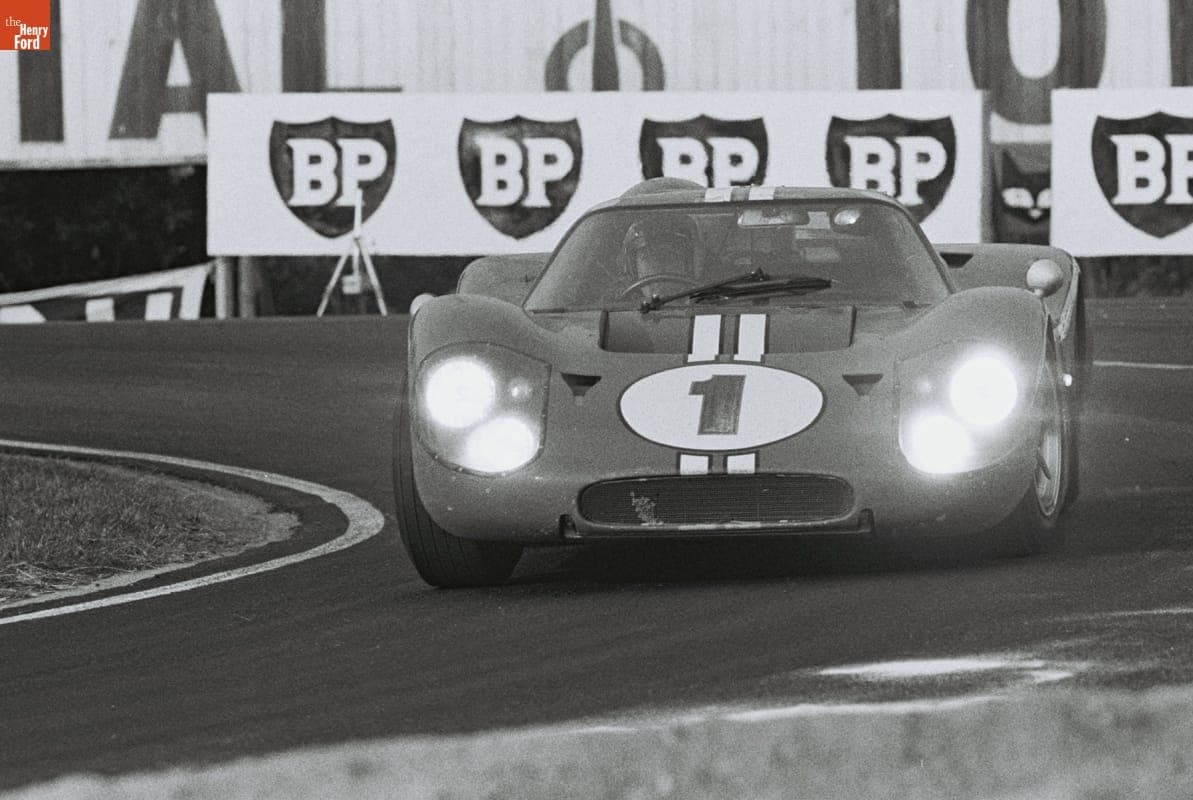 Ford Mark IV Driven by Dan Gurney and A. J. Foyt in the 24 Heures du Mans (24 Hours of Le Mans) Race, June 1967