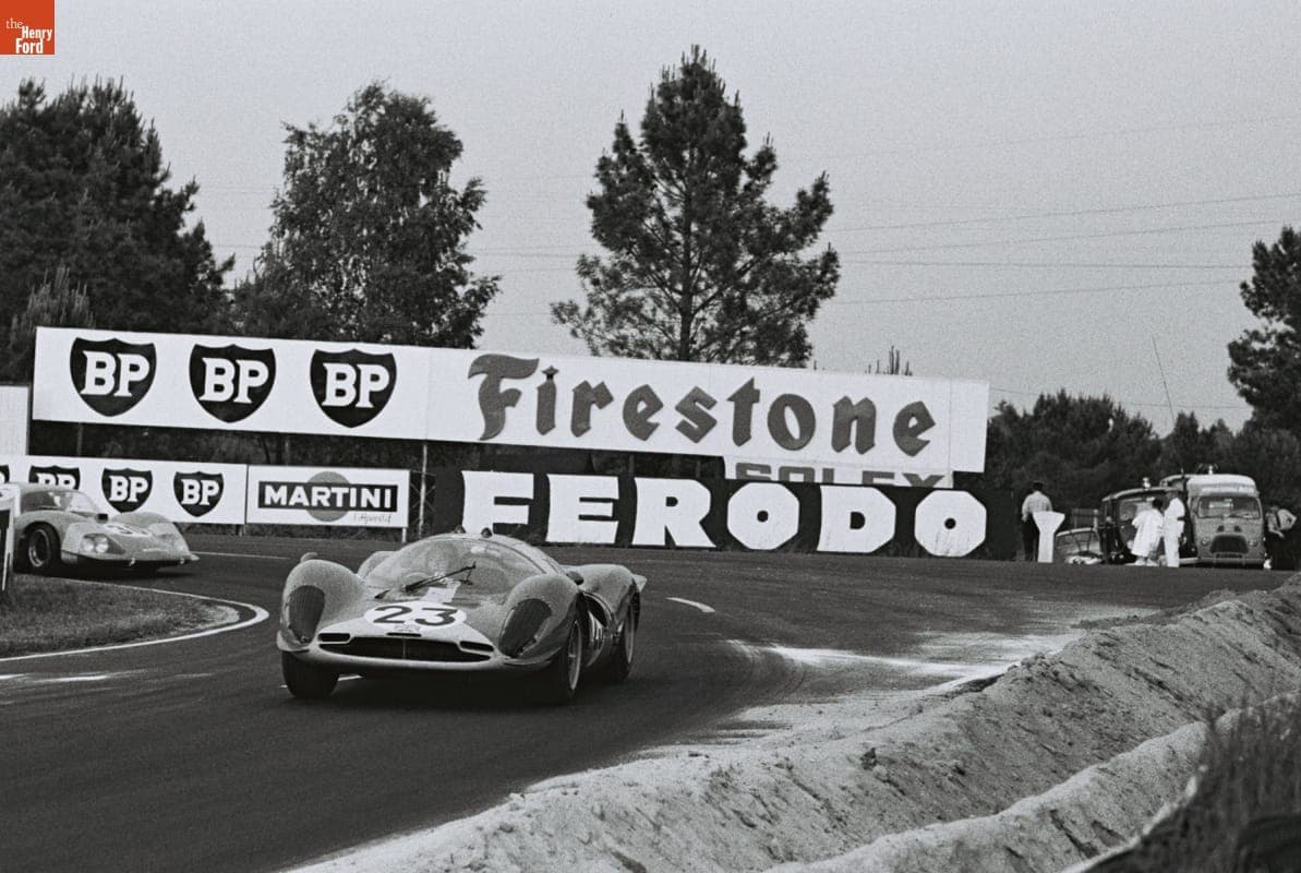 Ferrari and Matra Cars in the 24 Heures du Mans (24 Hours of Le Mans) Race, June 1967