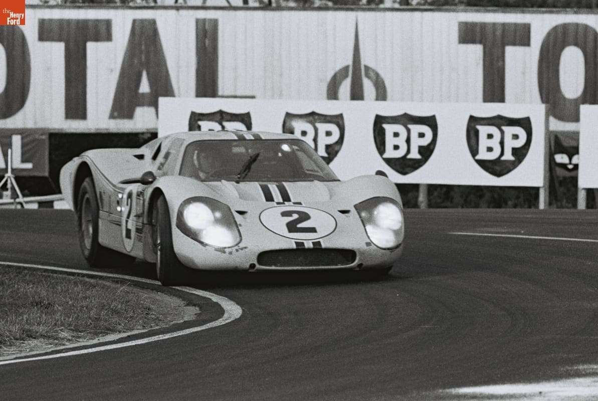 Ford Mark IV Driven by Bruce McLaren and Mark Donohue in the 24 Heures du Mans (24 Hours of Le Mans) Race, June 1967