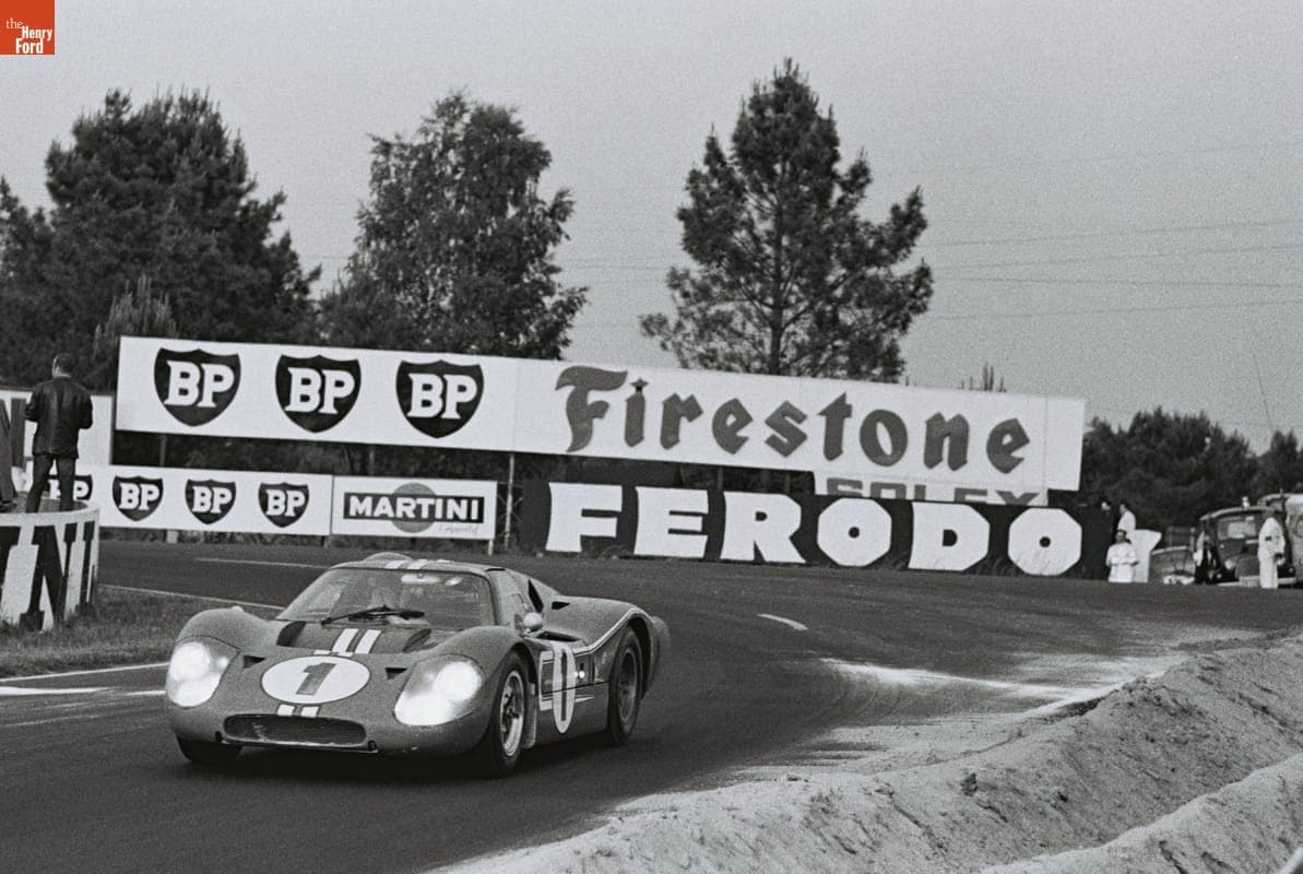 Ford Mark IV Driven by Dan Gurney and A. J. Foyt in the 24 Heures du Mans (24 Hours of Le Mans) Race, June 1967