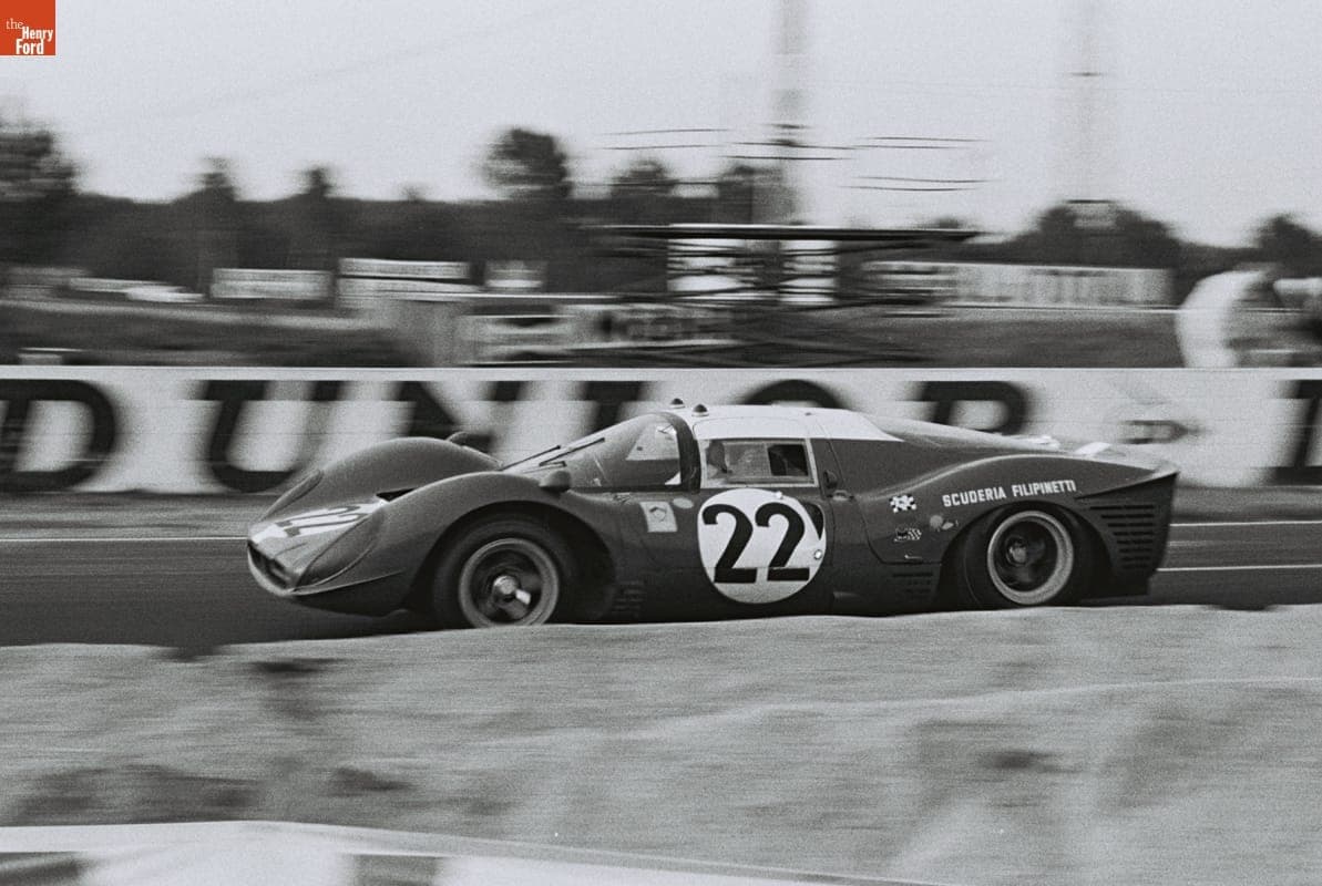 Ferrari 412 P Driven by Jean Guichet and Herbert Muller in the 24 Heures du Mans (24 Hours of Le Mans) Race, June 1967