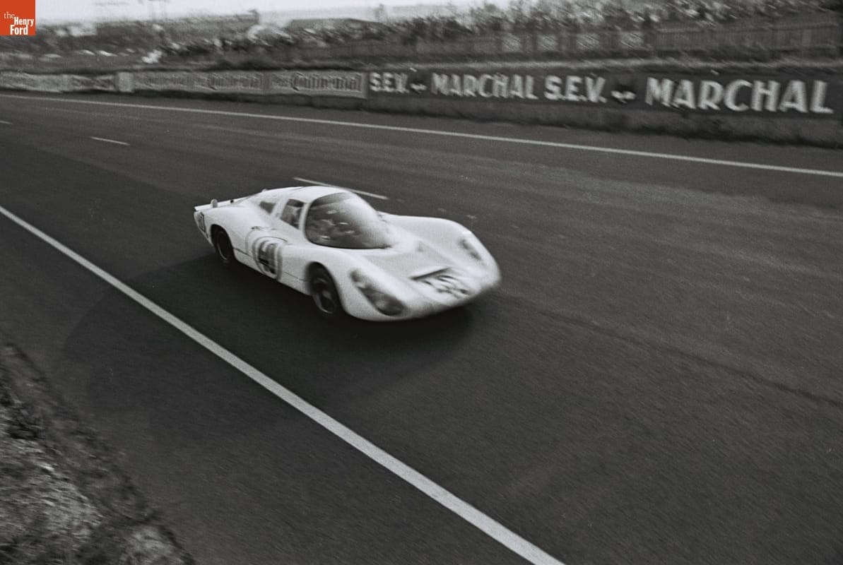 Porsche 907 LH Driven by Jochen Rindt and Gerhard Mitter in the 24 Heures du Mans (24 Hours of Le Mans) Race, June 1967