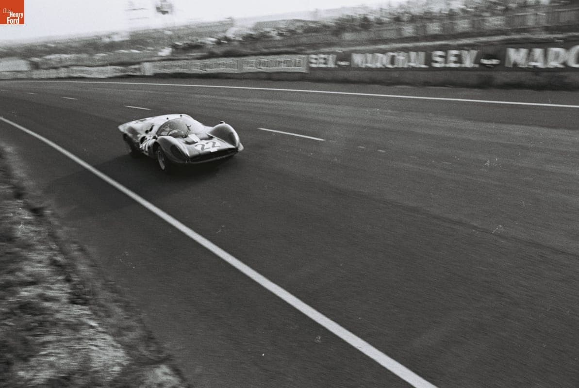 Ferrari 412 P Driven by Jean Guichet and Herbert Muller in the 24 Heures du Mans (24 Hours of Le Mans) Race, June 1967