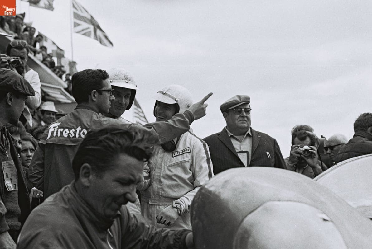 Ferrari Mechanic at the 24 Heures du Mans (24 Hours of Le Mans) Race, June 1967