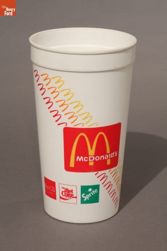 McDonald's Plastic Drinking Cup, 1986