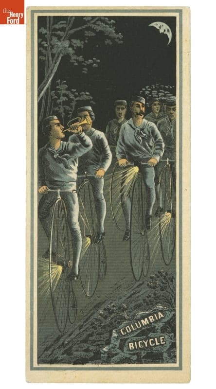 Trade Card for the Pope Manufacturing Company, "Columbia Bicycle," circa 1887