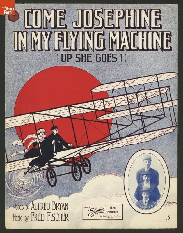 Music Sheet, "Come Josephine in my Flying Machine, (Up She Goes)," 1910
