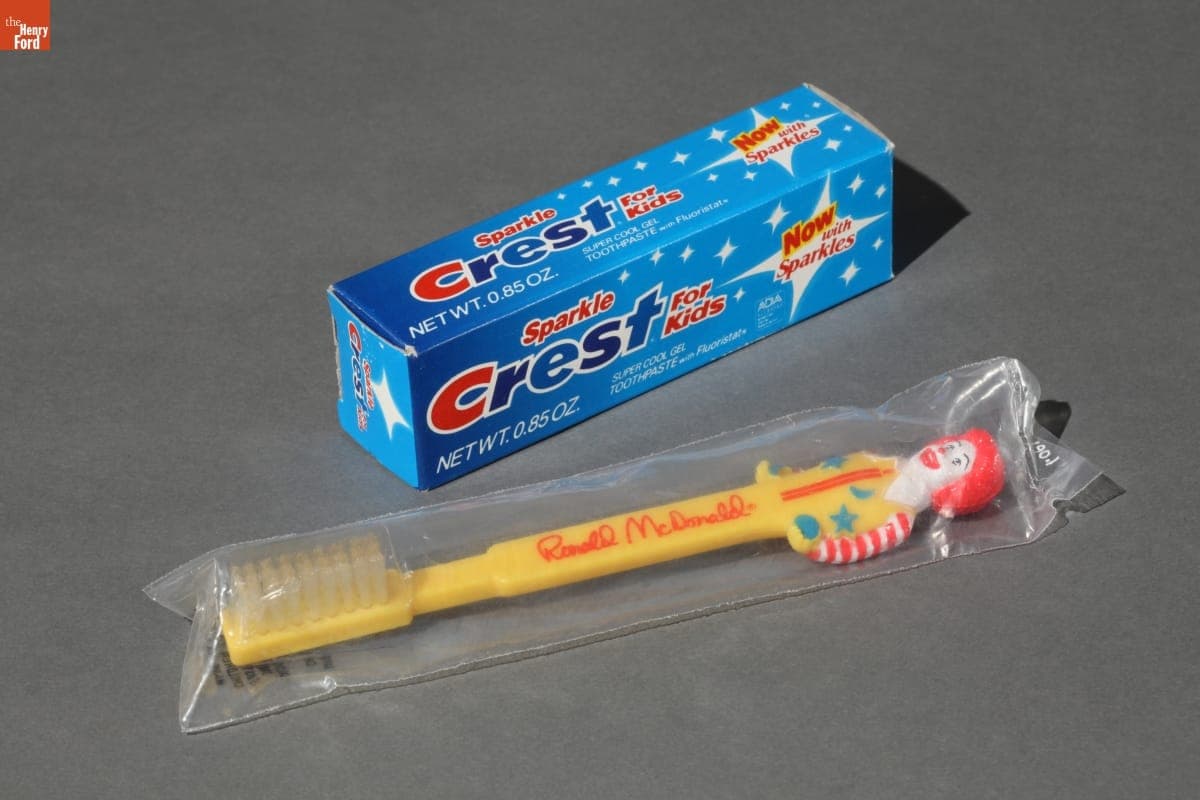McDonald's "Bedtime" Happy Meal Toothbrush and Toothpaste Kit, 1989