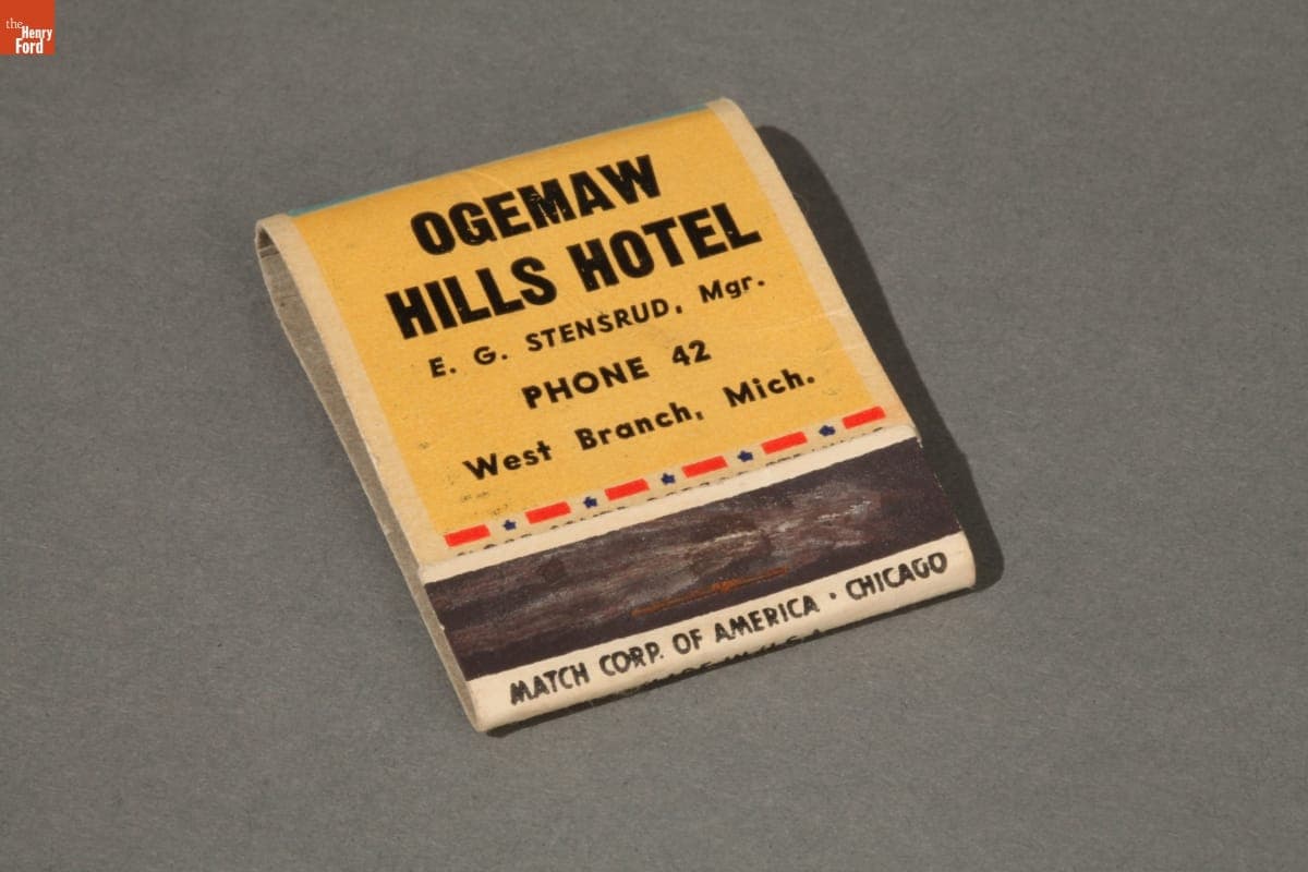 Ogemaw Hills Hotel Matchbook, circa 1942