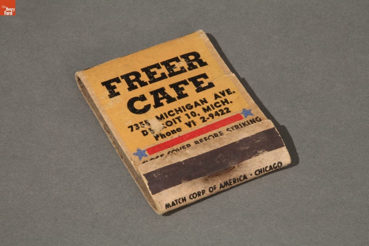 Freer Cafe Matchbook, circa 1942