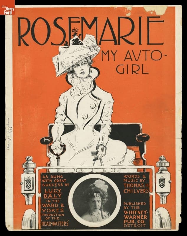 Music Sheet, "Rosemarie, My Auto Girl," 1901