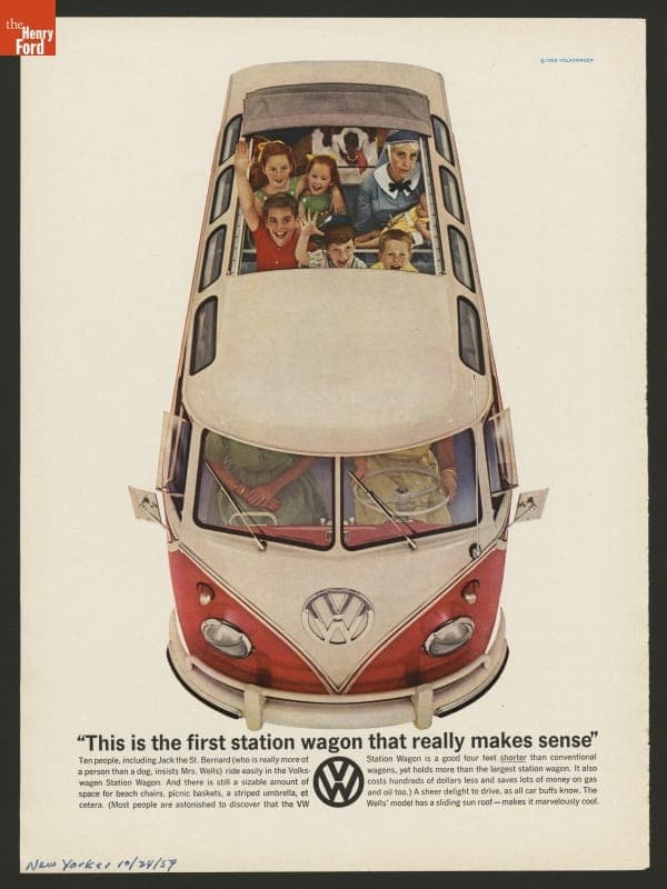 1959 Volkswagen Advertisement, "This is the First Station Wagon that Makes Sense"