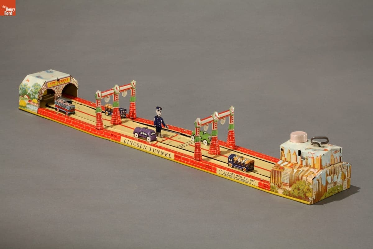 Lincoln Tunnel Mechanical Toy, 1925-1940