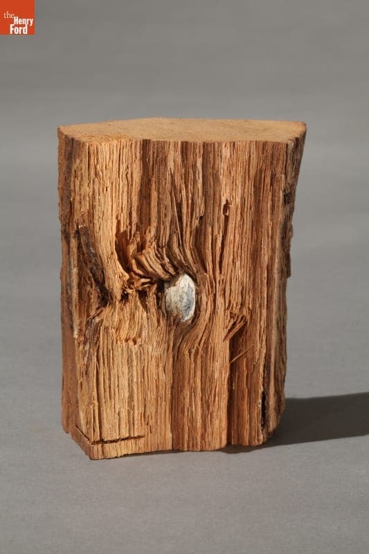 Souvenir Tree Limb Containing Battlefield Bullet, 1861-1865