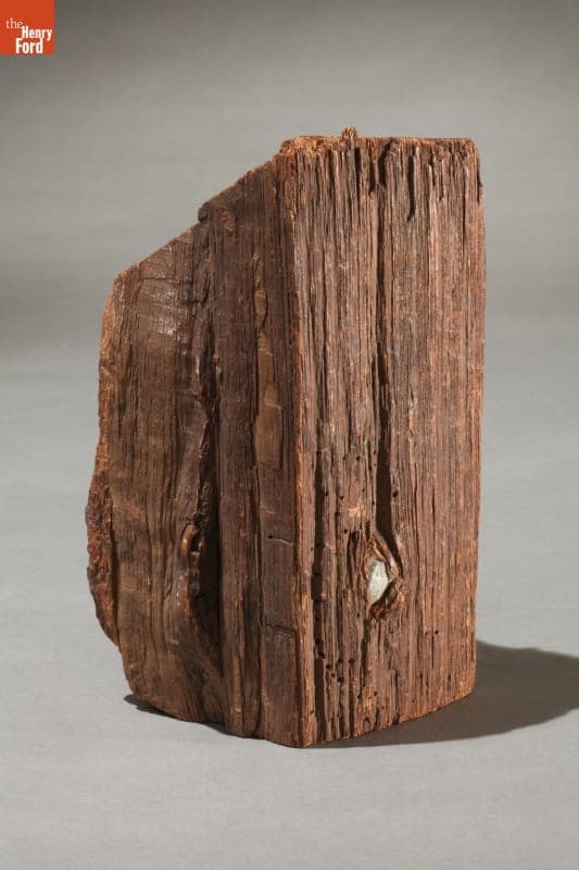 Souvenir Tree Limb Containing Battlefield Bullet, 1861-1865