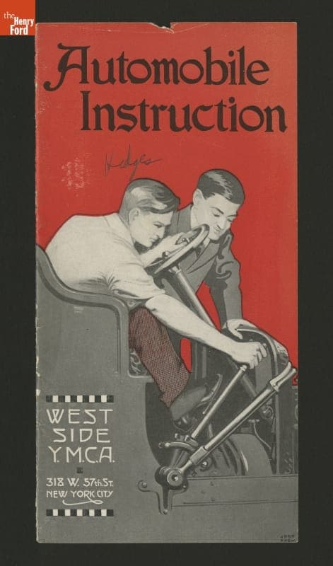 Brochure, "Automobile Instruction," West Side Y.M.C.A., New York, New York, circa 1925