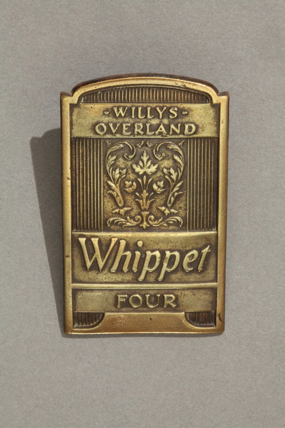 Willys-Overland Whippet Radiator Emblem, circa 1928