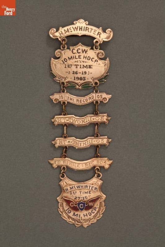 Capitol City Wheelmen Badge, 1904-1905