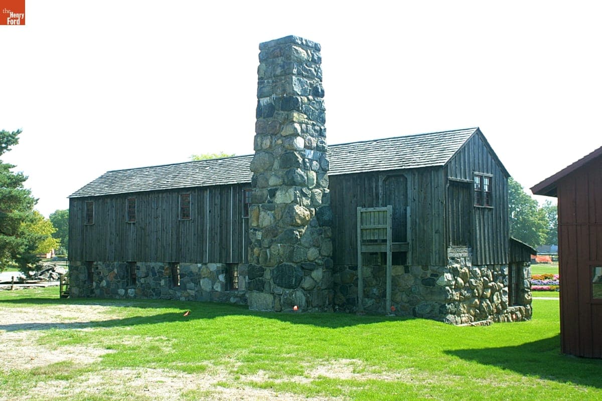 Spofford Sawmill during the Greenfield Village Restoration Project, September - October 2002