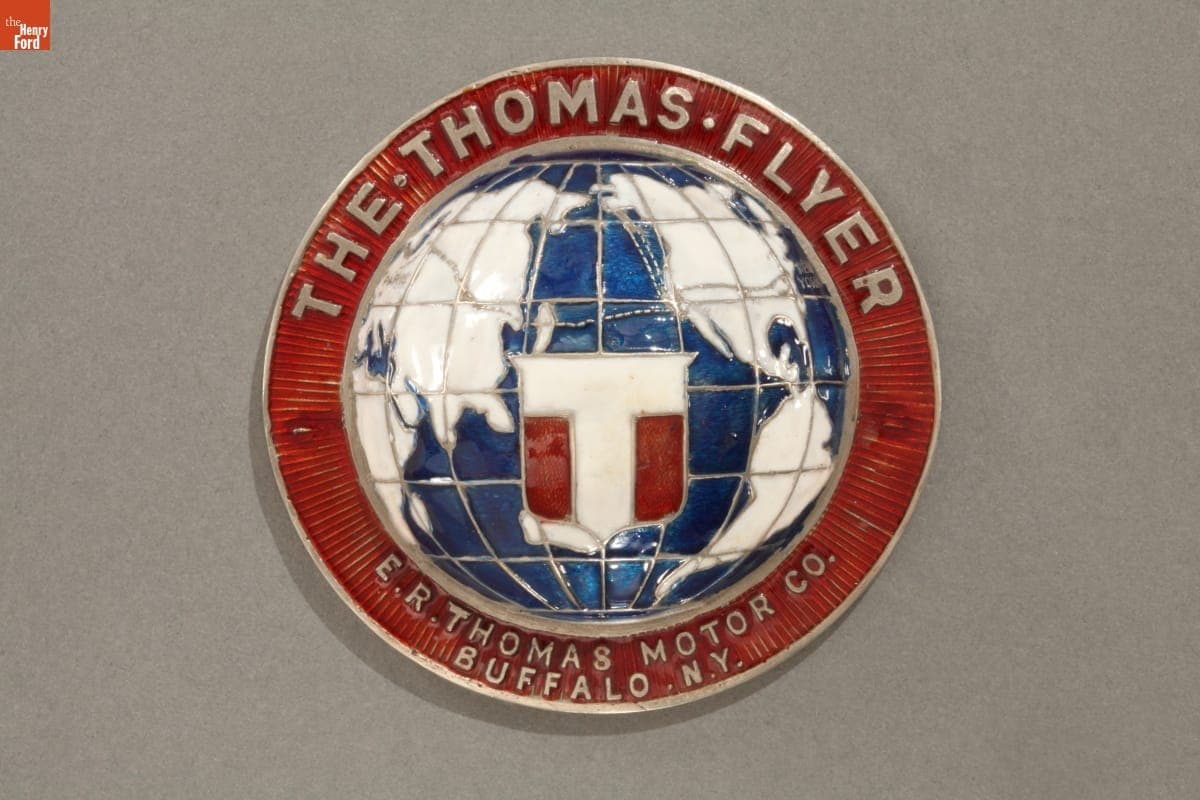 Thomas Flyer Automobile Emblem, circa 1915