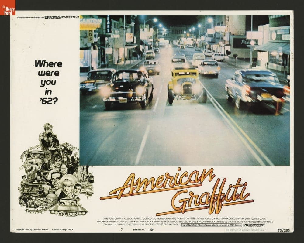 Movie Lobby Card, "American Graffiti," 1973