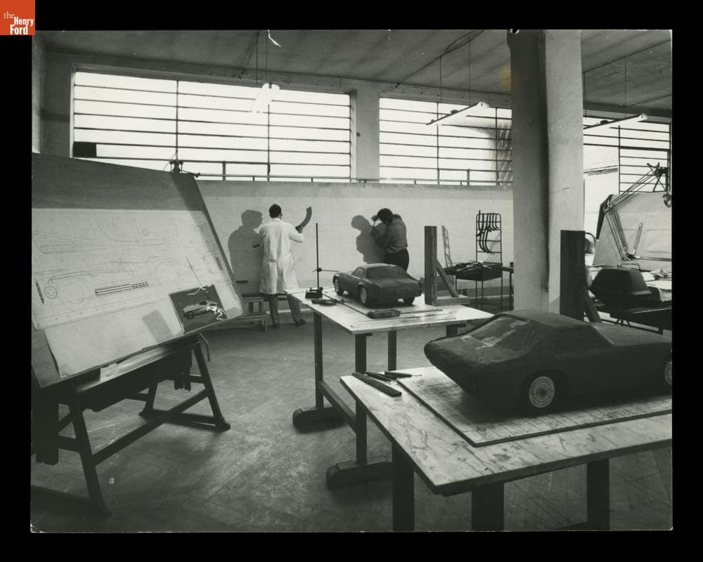 Technicians Working on Mercer-Cobra, Torino, Italy, 1964