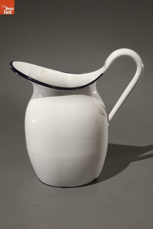 Enamelware Pitcher Used on Henry Ford's "Vagabonds" Camping Trips, 1920-1930