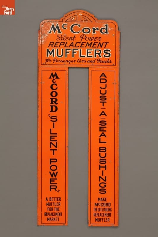 McCord Muffler Sign, 1935-1950