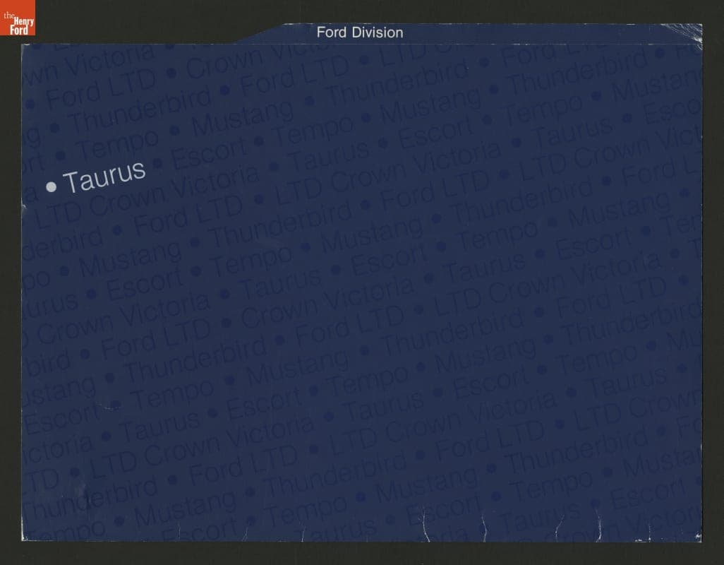 1986 Ford Taurus Press Kit