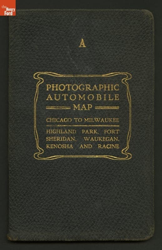 Photographic Automobile Map, Chicago to Milwaukee, 1905
