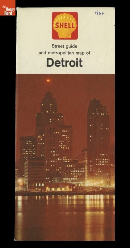 Street Guide and  Metropolitan map of  Detroit
