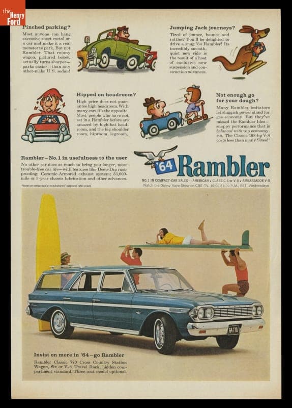 1964 Rambler Advertisement, "Insist on More in '64-- Go Rambler"