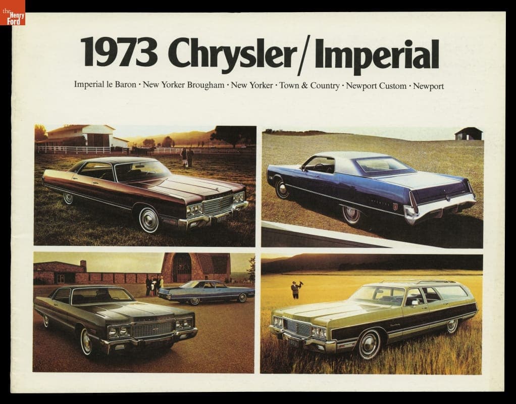 Sales Catalog for 1973 Chrysler Imperial Automobiles