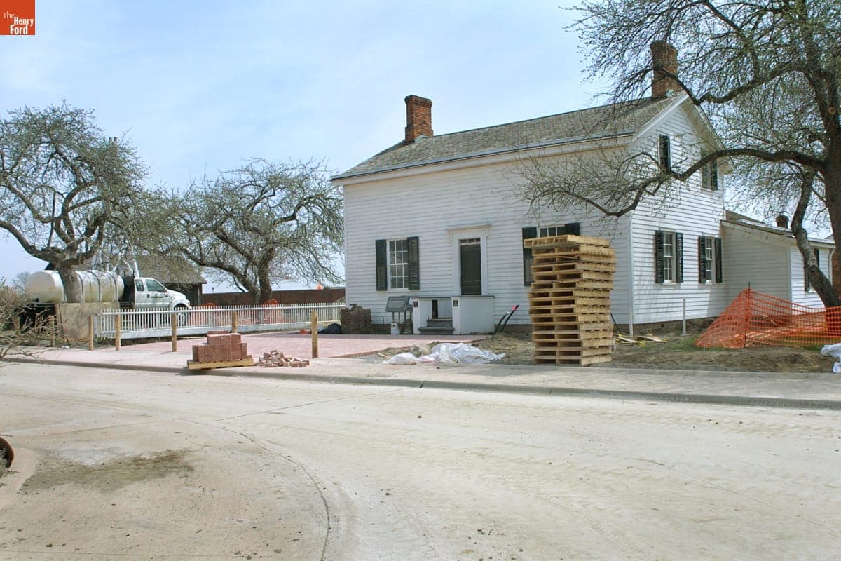 Ford Home during Greenfield Village Restoration Project, April 2003