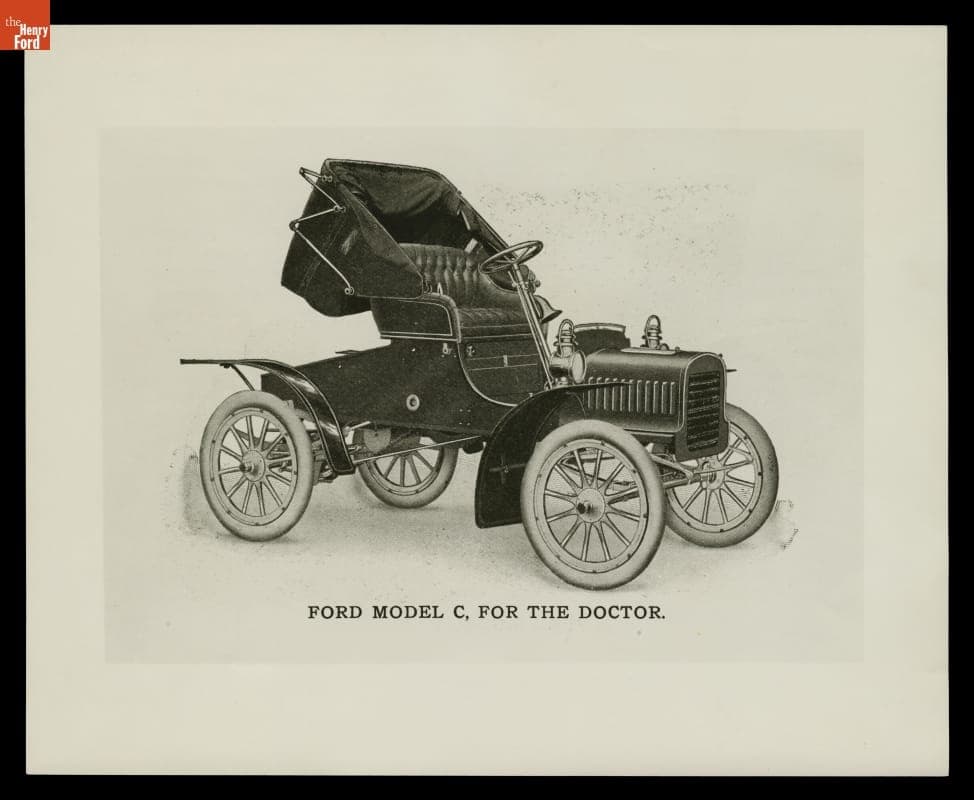 Illustration, "Ford Model C for the Doctor," Used in 1905 Ford Sales Catalogs