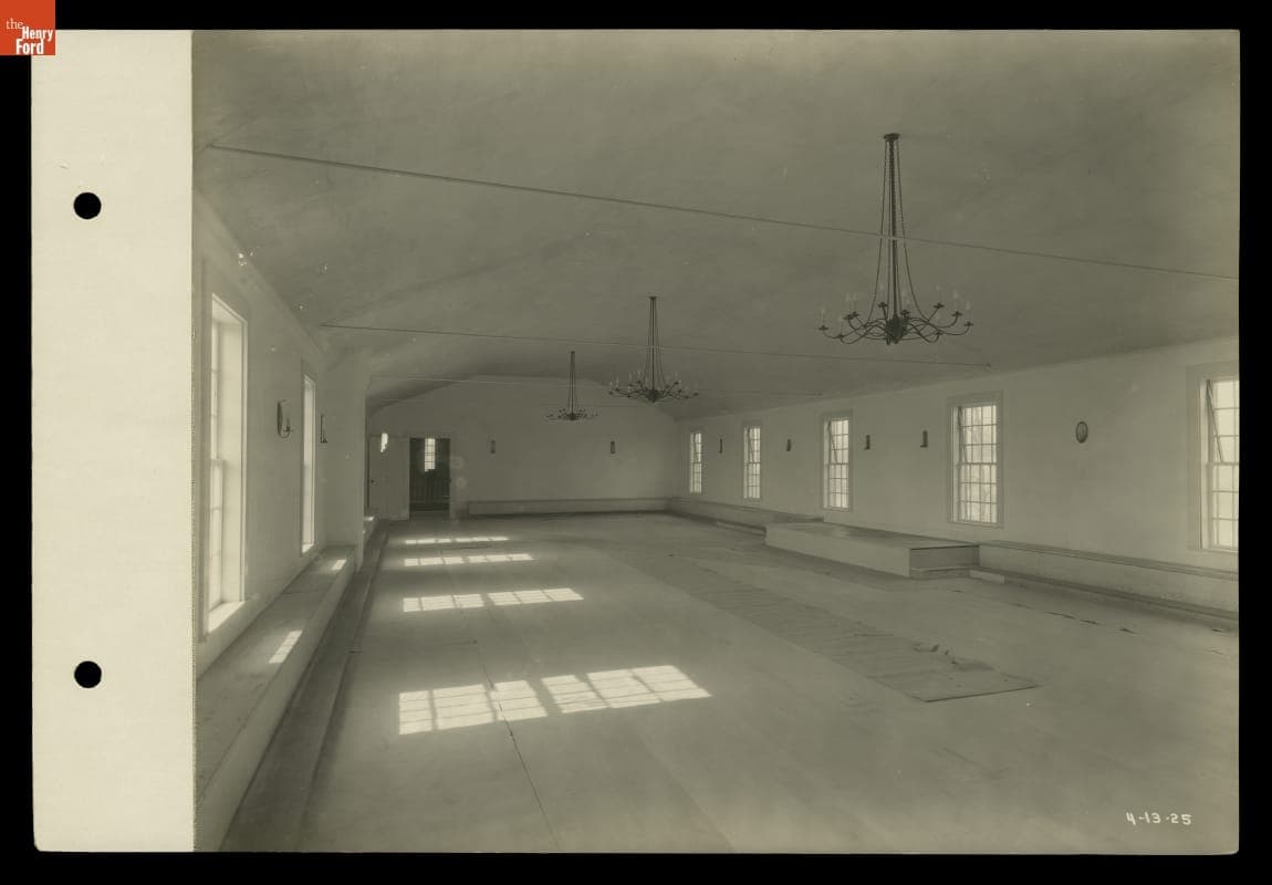 Ballroom at the Botsford Inn, Farmington, Michigan, 1925