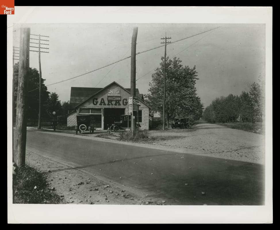 Harry S. Gould's Ford Dealership Sales and Service Garage, Pompton Lakes, New Jersey, circa 1920