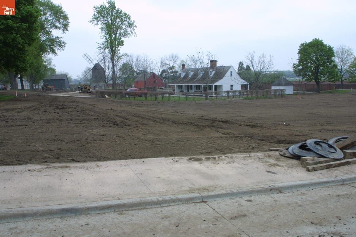 Susquehanna Plantation during the Greenfield Village Restoration Project, May 2003