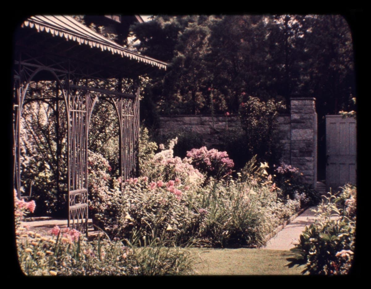 English Garden at Fair Lane, Dearborn, Michigan, circa 1950