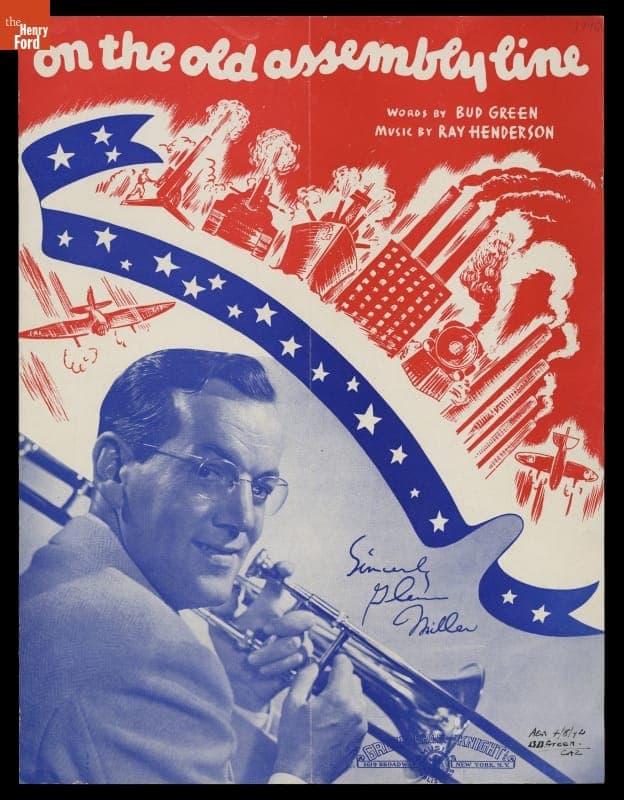 Music Sheet, "On the Old Assembly Line," 1942